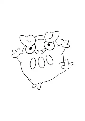 Pokémon Darumaka coloring page