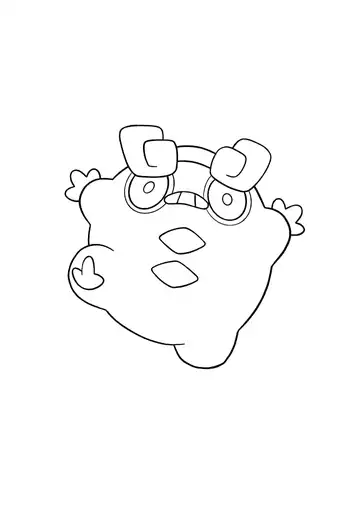 Pokémon Galarian Darumaka coloring page