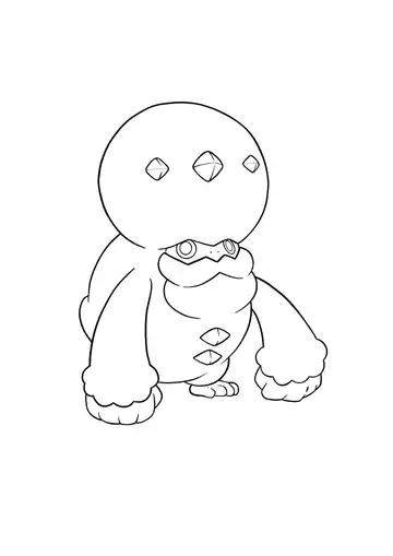 Pokémon Galarian Darmanitan coloring page