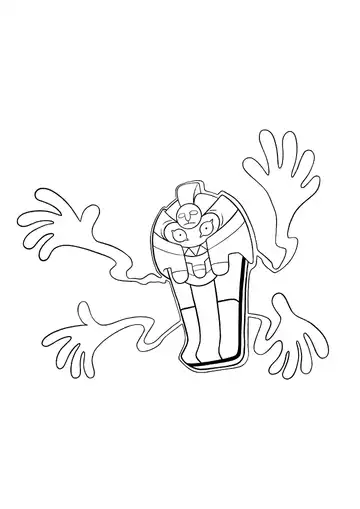 Pokémon Cofagrigus coloring page