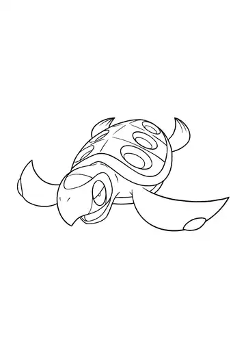 Pokémon Tirtouga coloring page