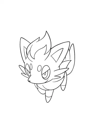 Pokémon Zorua coloring page