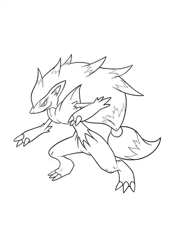 Pokémon Zoroark coloring page