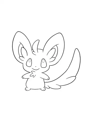 Pokémon Minccino coloring page