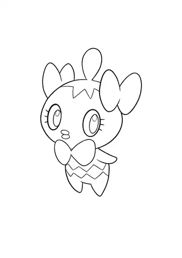 Pokémon Gothita coloring page