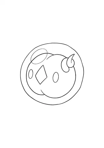 Pokémon Solosis coloring page