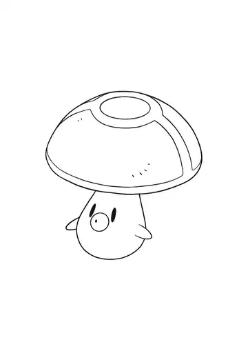 Pokémon Foongus coloring page