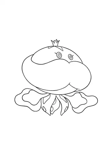 Pokémon Jellicent Male coloring page