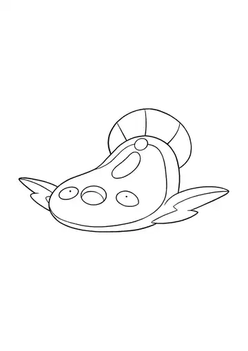 Pokémon Stunfisk coloring page
