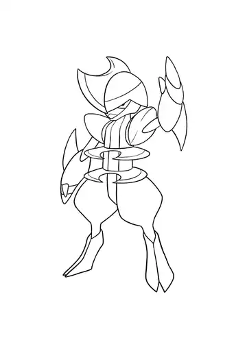 Pokémon Bisharp coloring page