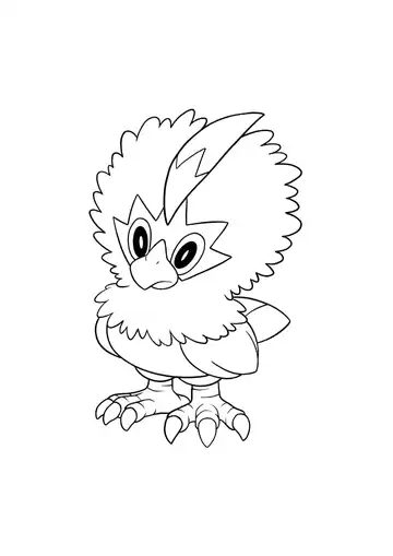 Pokémon Rufflet coloring page