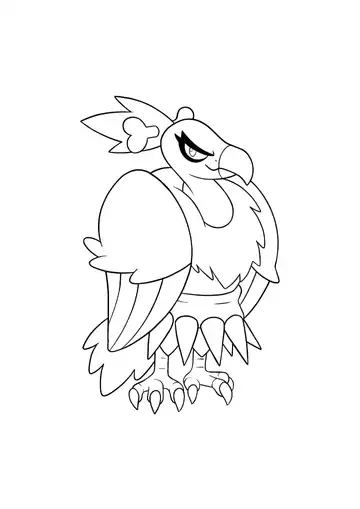 Pokémon Mandibuzz coloring page