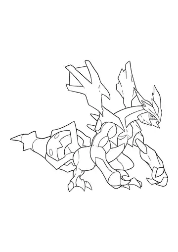Pokémon Kyurem Black coloring page