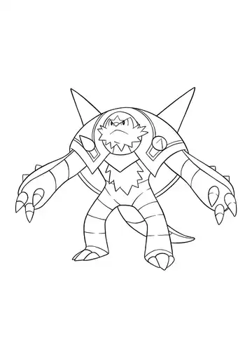 Pokémon Chesnaught coloring page