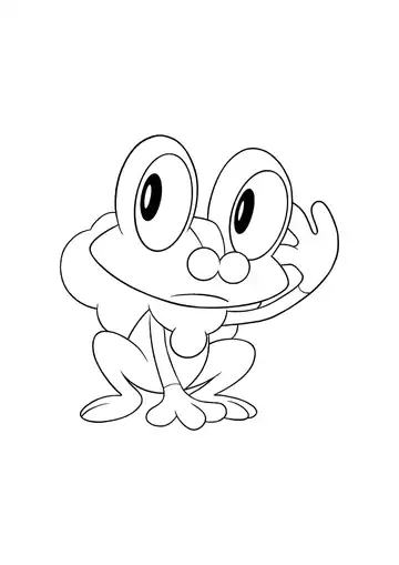 Pokémon Froakie coloring page