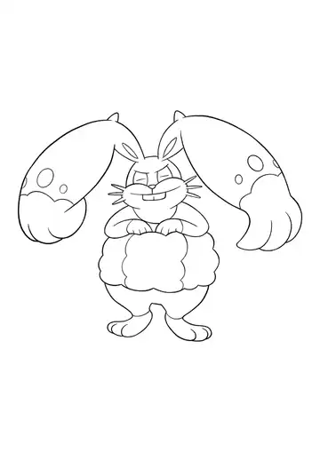 Pokémon Diggersby coloring page
