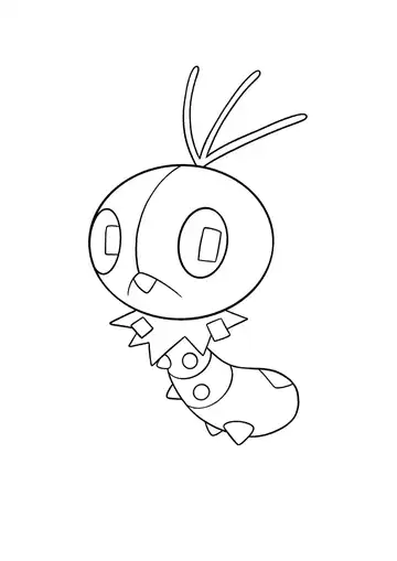 Pokémon Scatterbug coloring page
