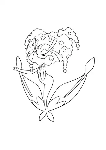 Pokémon Florges coloring page