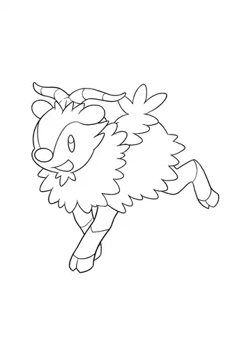 Pokémon Skiddo coloring page