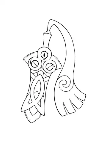 Pokémon Honedge coloring page