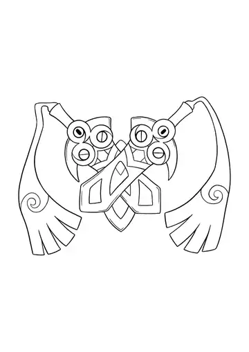 Pokémon Doublade coloring page