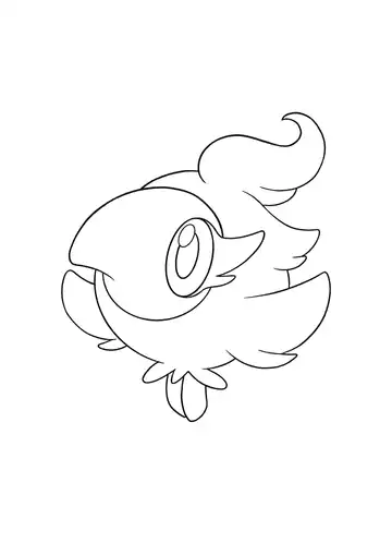 Pokémon Spritzee coloring page