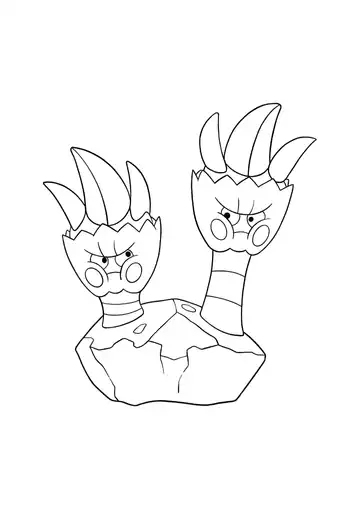 Pokémon Binacle coloring page