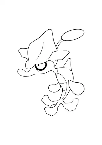 Pokémon Skrelp coloring page