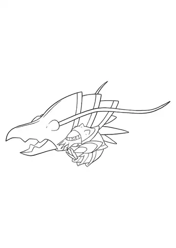Pokémon Clawitzer coloring page