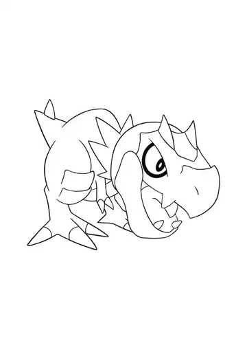 Pokémon Tyrunt coloring page