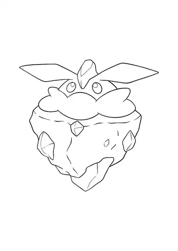 Pokémon Carbink coloring page