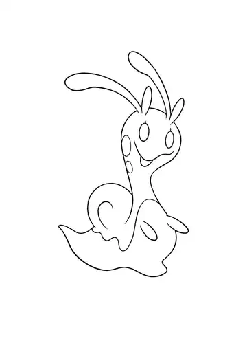 Pokémon Sliggoo coloring page