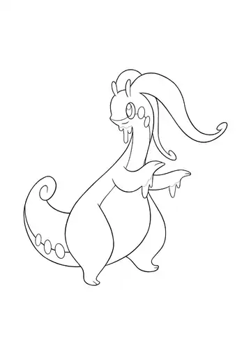 Pokémon Goodra coloring page