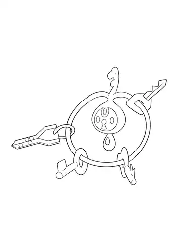 Pokémon Klefki coloring page