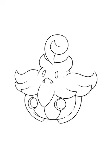 Pokémon Pumpkaboo coloring page