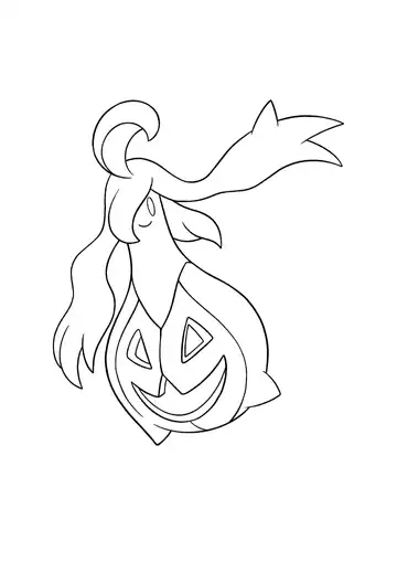 Pokémon Gourgeist coloring page
