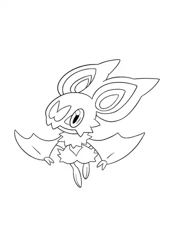 Pokémon Noibat coloring page