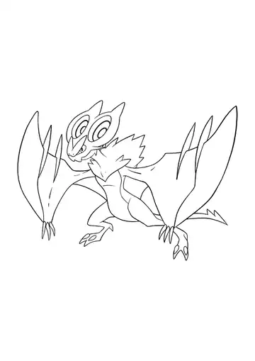 Pokémon Noivern coloring page
