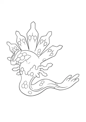 Pokémon Zygarde 50% Form coloring page