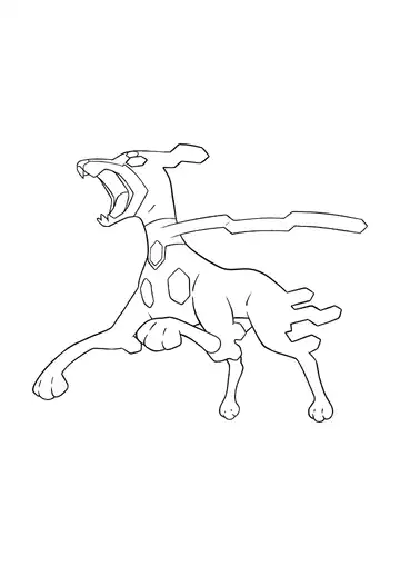 Pokémon Zygarde 10% Form coloring page