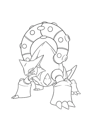 Pokémon Volcanion coloring page