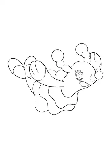 Pokémon Brionne coloring page