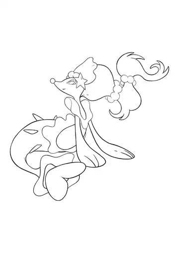 Pokémon Primarina coloring page