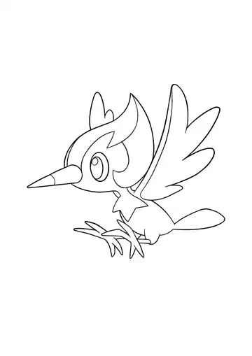 Pokémon Pikipek coloring page