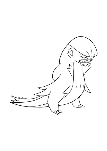 Pokémon Gumshoos coloring page