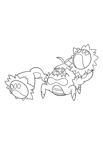 Pokémon Crabominable coloring page