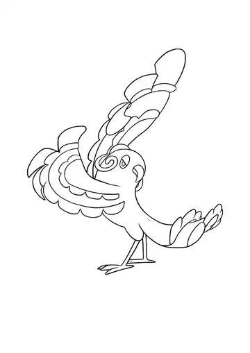 Pokémon Oricorio Baile Style coloring page