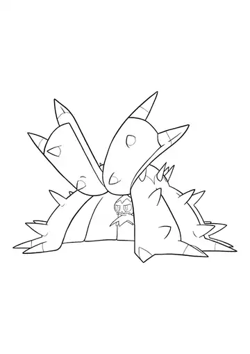 Pokémon Toxapex coloring page