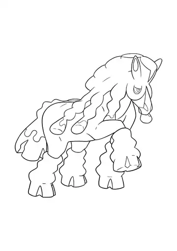 Pokémon Mudsdale coloring page