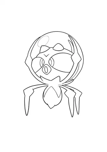 Pokémon Dewpider coloring page